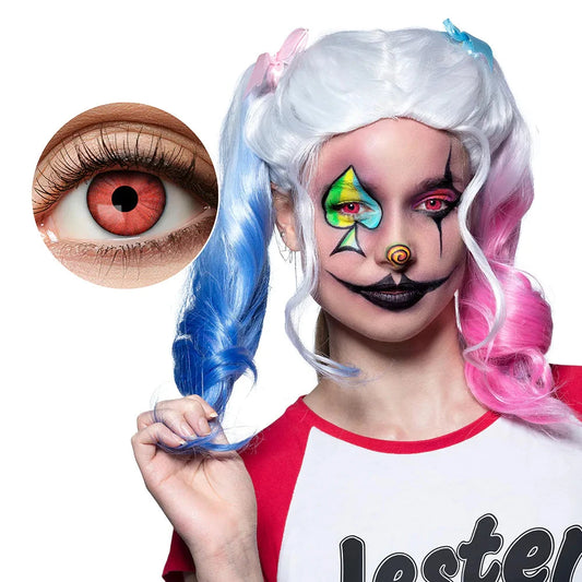 Boland Crazy Clown Kontaktlinsen – 7 Tage Wochenlinsen, 14.5 mm - Fasnacht24.ch