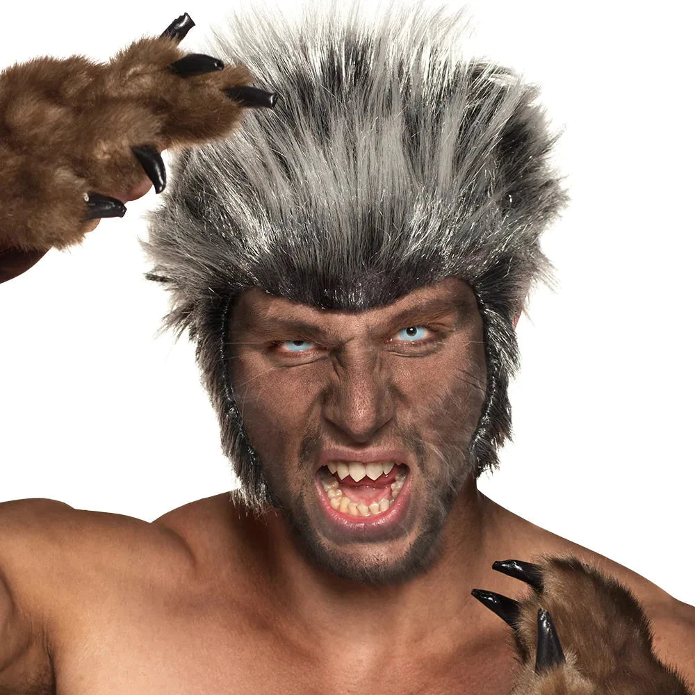 Blaue Werewolf-Kontaktlinsen für eindrucksvollen Cosplay-Look, wiederverwendbar für 7 Tage.