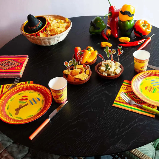 Cocktail Picks – Boland 12er Set Bamboo Mexiko Design Partyzubehör - Fasnacht24.ch