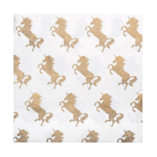 Papier-Servietten Einhorn Boland 33x33 cm Pastell – Produktansicht