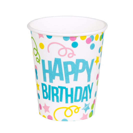 Happy Birthday Gläser 250ml – Boland 6er Set, BPA-frei & Spülmaschinenfest - Fasnacht24.ch