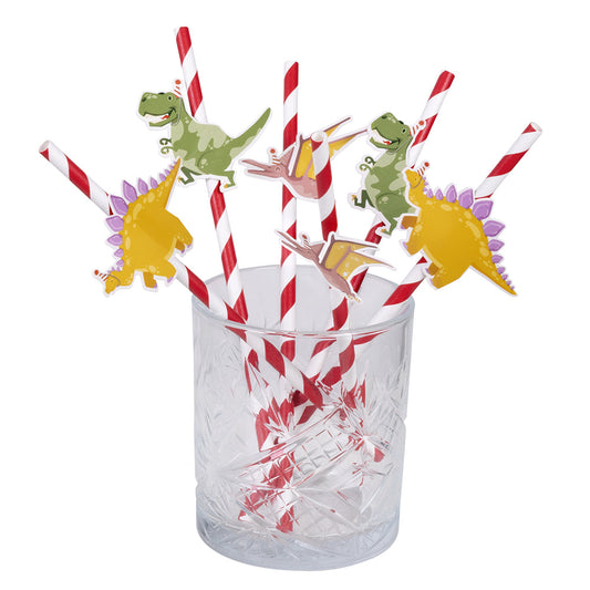 Boland Dino Party Papierröhrchen 6er Pack 3 Designs 20 cm Fasnacht24.ch
