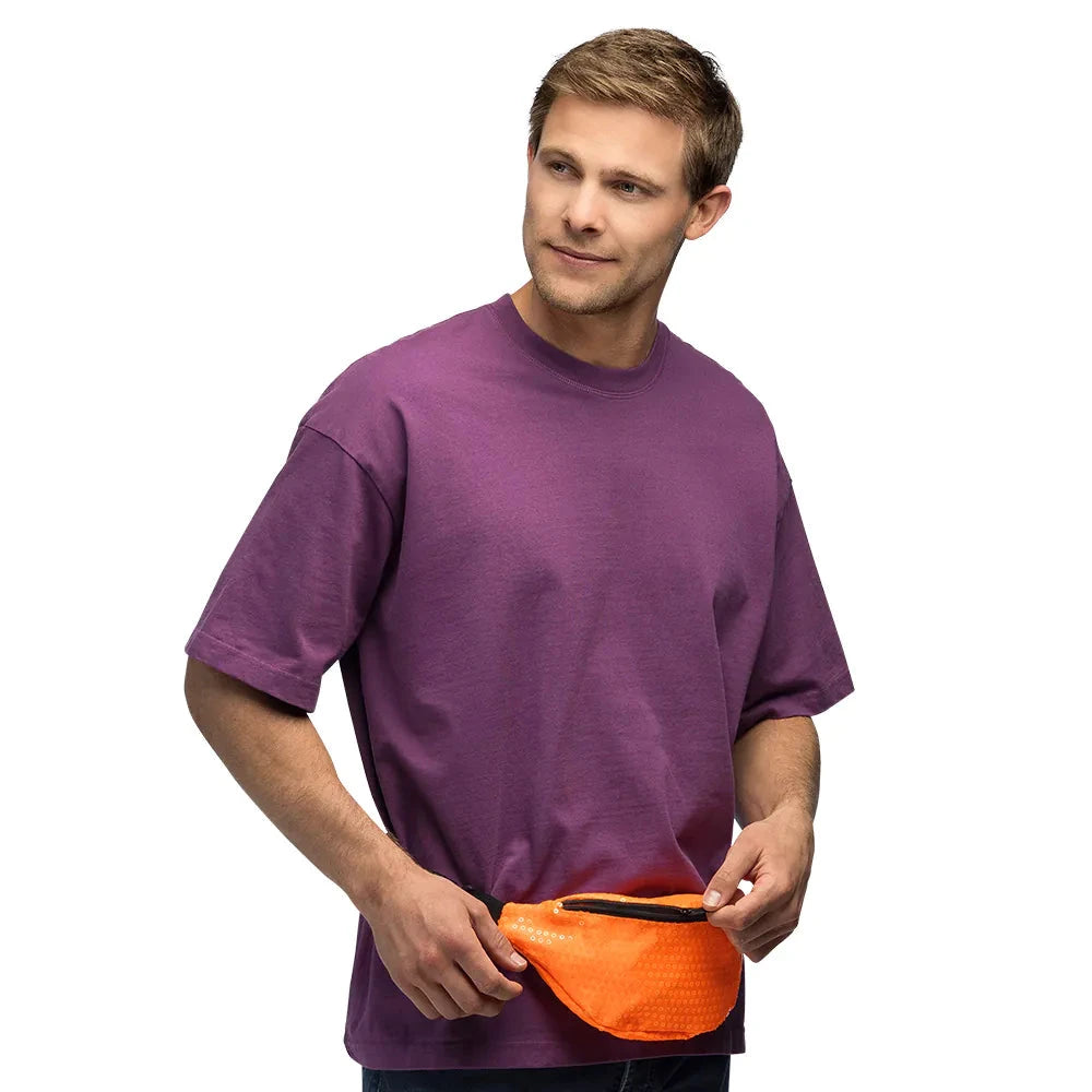 Bauchtasche Neon Orange – Boland 90er Sequin Fanny Pack Retro - Fasnacht24.ch