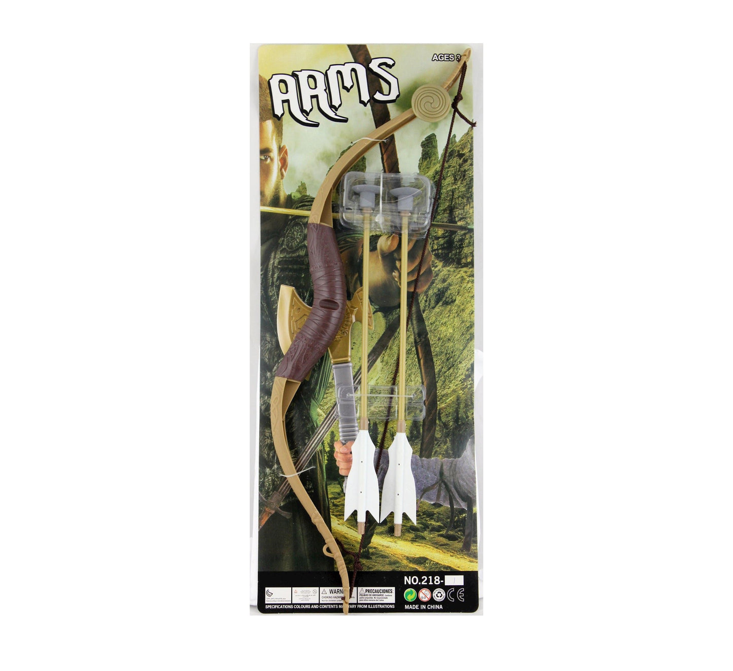 Boland Kinderbogen Set – 59cm Fiberglas Bogen Mit Pfeilen, Rustikales Design - Fasnacht24.ch