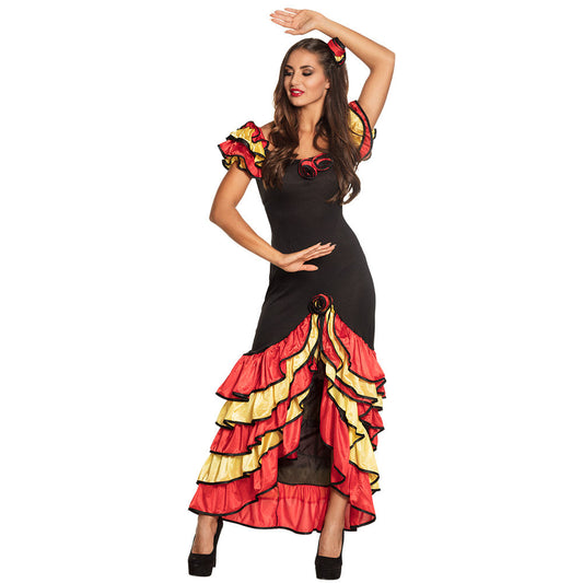 Boland Rumba Tänzerin Damenkostüm – Elegantes Tanzoutfit XS-XL - Fasnacht24.ch – Produktansicht