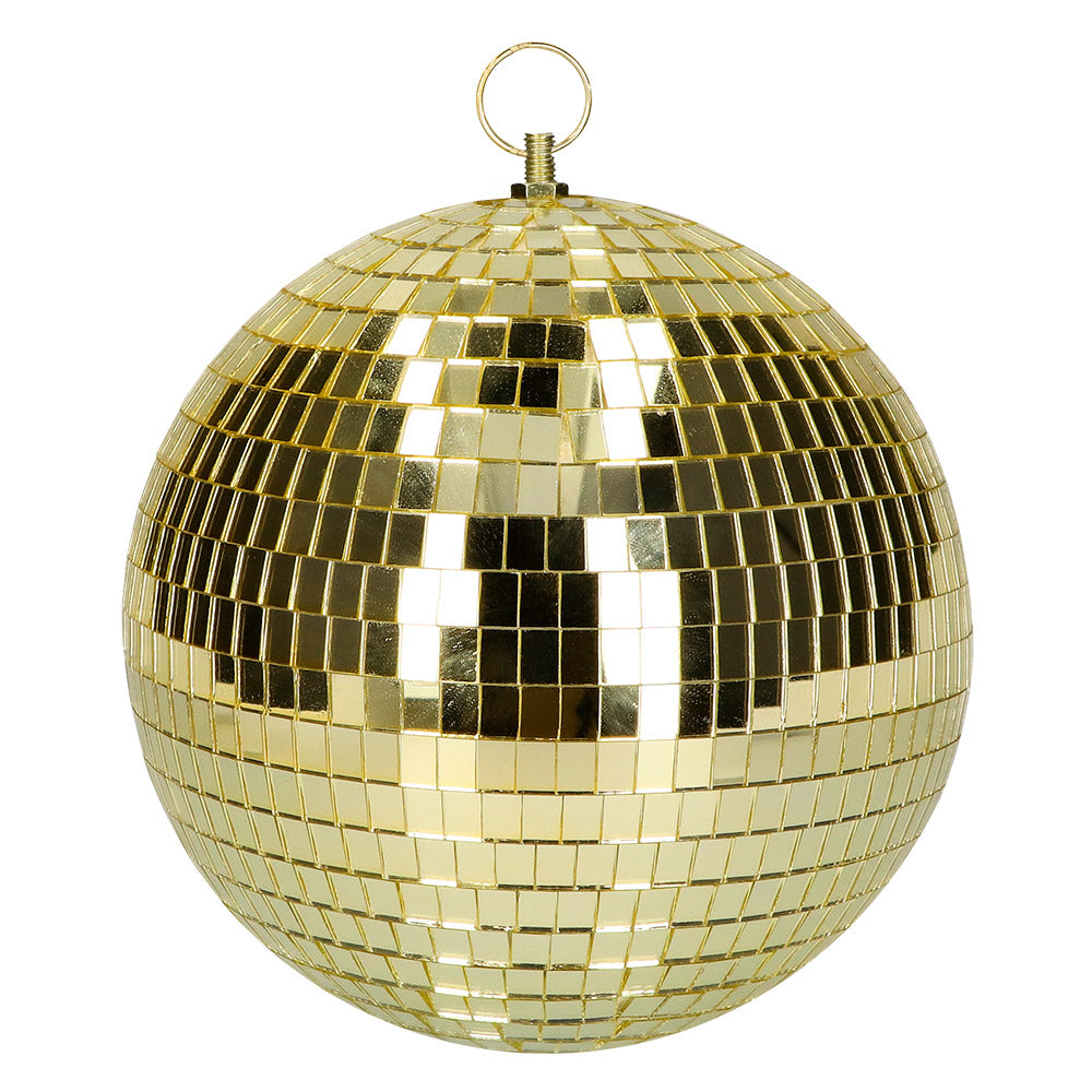 Boland Disco Spiegelkugel – 20cm Gold – Party Deko Kugel - Fasnacht24.ch