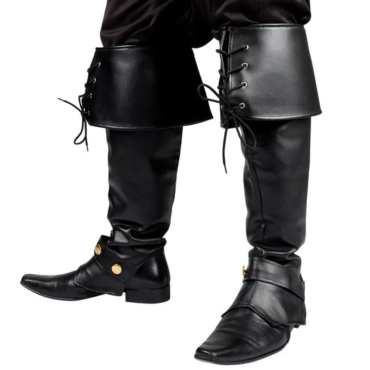 Boland Ryder Schwarze Wasserdichte Boot Gamaschen – Wasserabweisend - Fasnacht24.ch