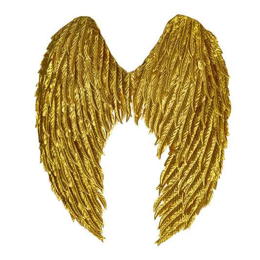 Boland Engelflügel Glamour Gold – Metallic Goldene Engelsflügel 40x55cm - Fasnacht24.ch