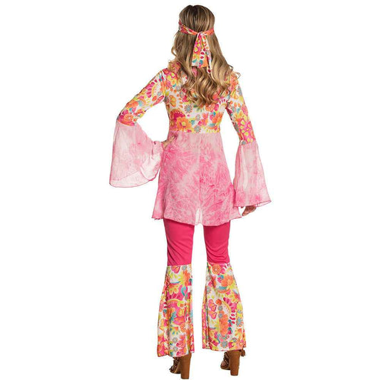 Boland Hippie Kostüm Damen – Flower Power Retro 70er Jahre Outfit - Fasnacht24.ch