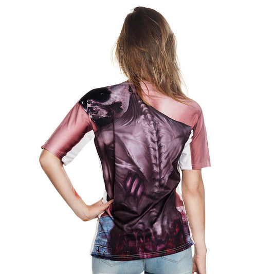 Zombie Shirt – Boland Fotorealistisches Halloween T-Shirt M/L Polyester - Fasnacht24.ch