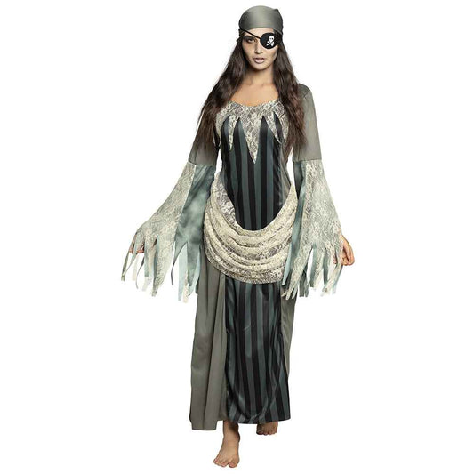 Boland Damen Geisterpiratenkostüm Graues Halloween Kleid – Produktansicht