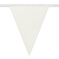 Glitter Wimpelkette – Boland Weiss 6m Party Banner Wetterfest – Produktansicht