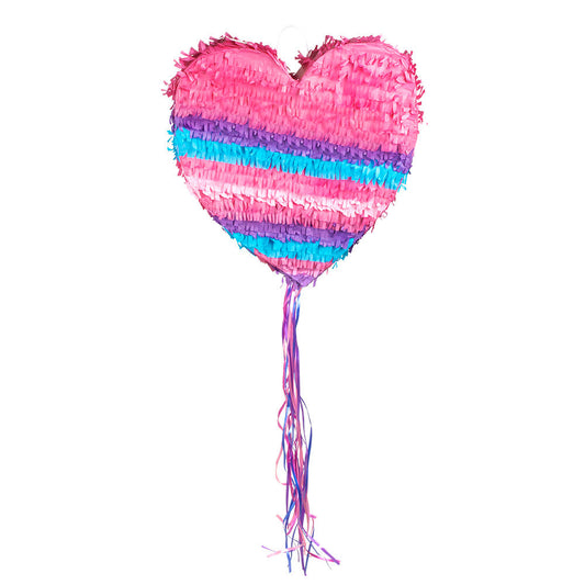 Boland Grosse Herz Piñata – Rote Pappkarton Deko 37x36 cm - Fasnacht24.ch