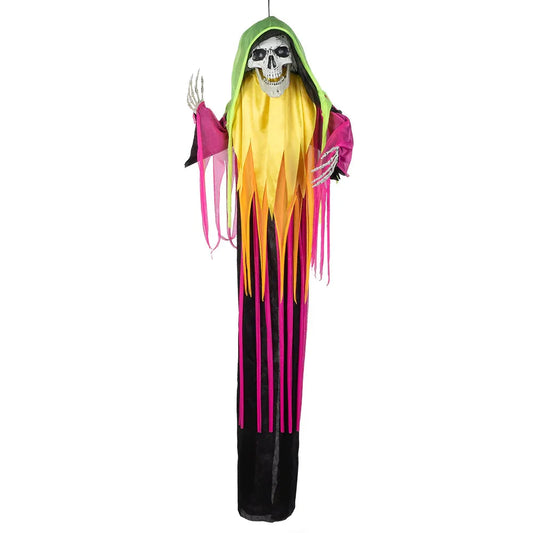 Halloween Hängedekoration – Boland Flying Neon Reaper 120cm - Fasnacht24.ch