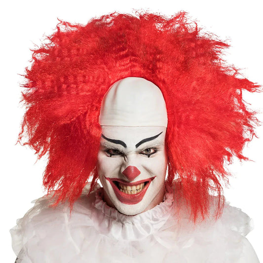 Boland Horror Clown Perücke – Rote Synthetik Perücke für Erwachsene - Fasnacht24.ch