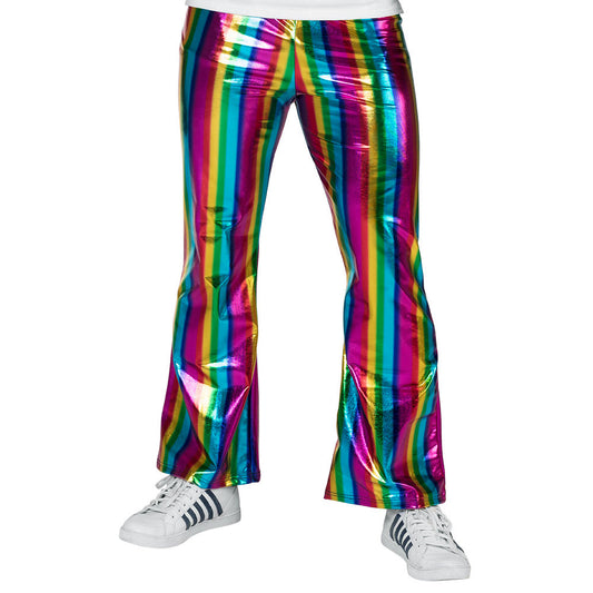 Metallic Discohose Rainbow – Boland Stretch Pants M/L - Fasnacht24.ch – Produktansicht