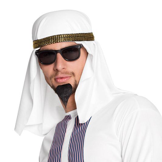 Boland Scheich Abdullah Hut – Weisser Karnevalshut mit Goldkordel - Fasnacht24.ch – Produktansicht