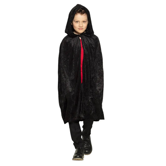 Boland Kinderumhang Dawn – Schwarzer Kapuzenumhang 115cm Polyester - Fasnacht24.ch