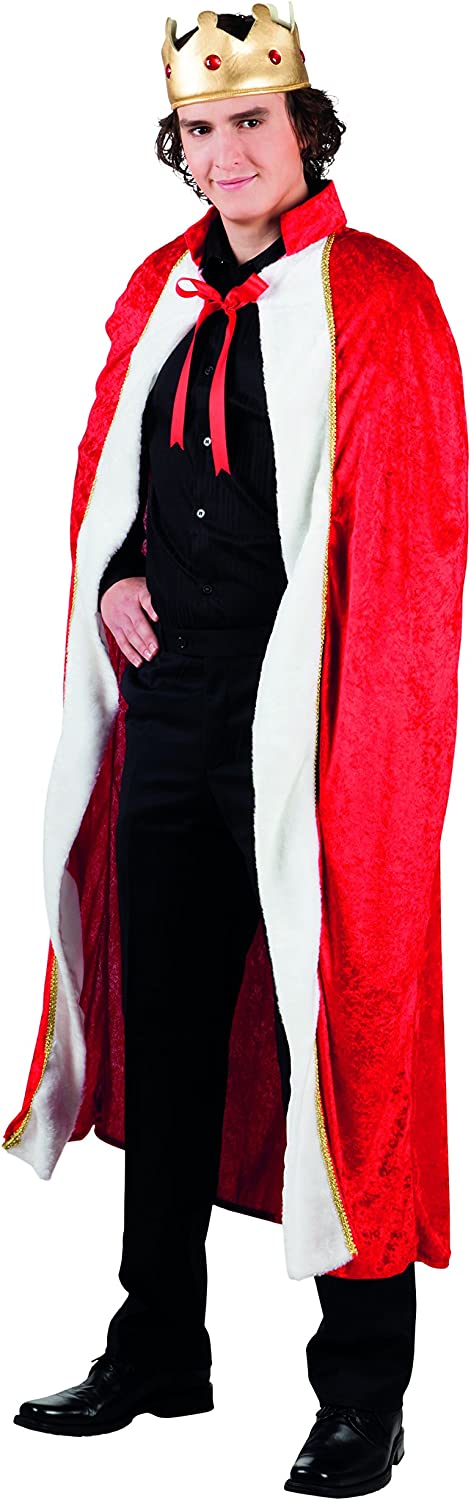 Boland König Kostüm für Herren Burgunder Velours Grösse L/XL - Fasnacht24.ch – Produktansicht