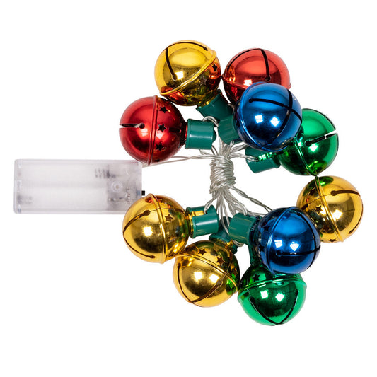 LED Weihnachtsglocken Lichterkette – Boland, 140 cm, Batteriebetrieben - Fasnacht24.ch – Produktansicht