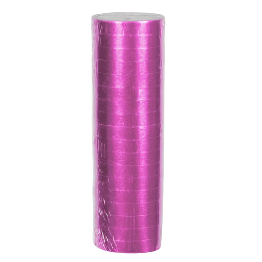 Rolle Papierluftschlangen rosa metallic (4 m) - Fasnacht24.ch