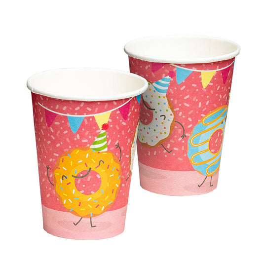 Boland Papierbecher Donat 210 ml Umweltfreundlich Stapelbar - Fasnacht24.ch