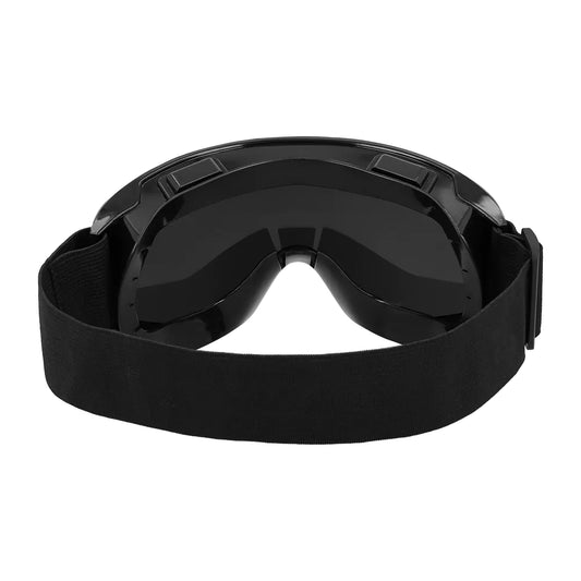 Mattschwarze Boland Party Skibrille mit retro verspiegelten Gläsern und leichtem Rahmen