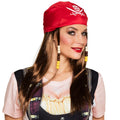 Boland Piratenperücke Mary – Atmungsaktiv Mit Rot-Schwarzem Bandana - Fasnacht24.ch