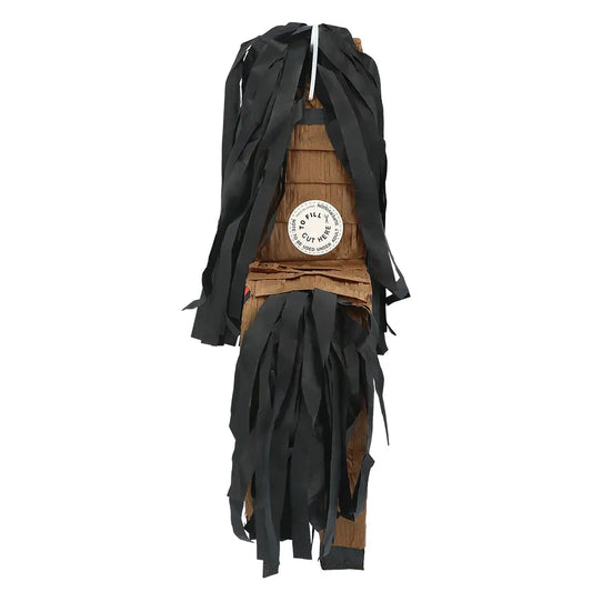 Handbemalte Piñata in Form eines Pferdes, 45x33x8 cm aus Karton, bunt und stabil.