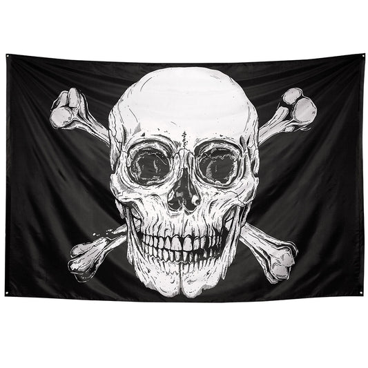 Boland Piratenflagge XXL 200x300cm Polyester Deluxe Party Deko - Fasnacht24.ch