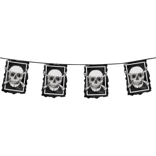 Boland Piraten Party Wimpelkette 6m Kunststoffgirlande mit 10 Wimpeln - Fasnacht24.ch – Produktansicht