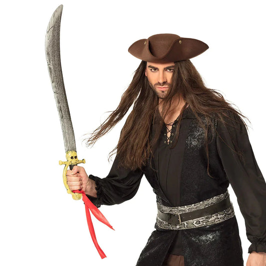 Boland Piratenschwert aus leichtem Kunststoff, 82 cm lang mit authentischem, abgenutztem Finish.