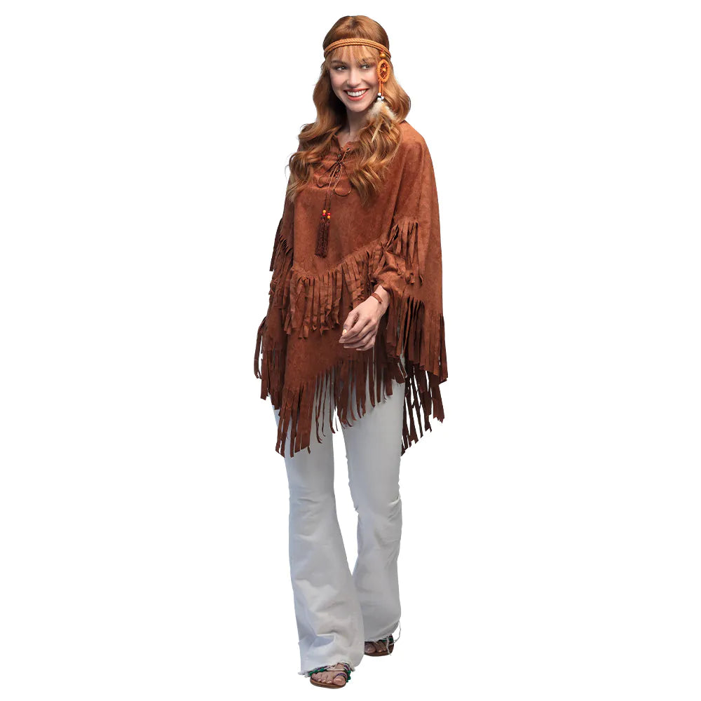 Boland Hippie Breeze Poncho in buntem Paisley-Design, leicht und luftig für Festivals.