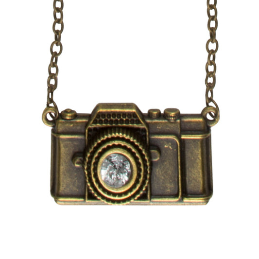 Boland Steampunk Halskette – Bronze Anhänger Mit Kompass | Retro Schmuck - Fasnacht24.ch – Produktansicht