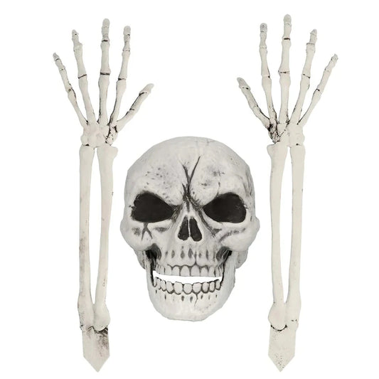 Boland Skelett Set – 3-teilige Halloween Dekoration, Wetterfestes Kunststoff - Fasnacht24.ch