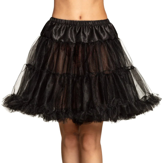 Petticoat Boland Deluxe Stretch – Schwarzer Mesh-Unterrock, Voluminös & Antistatisch - Fasnacht24.ch