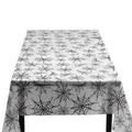 Halloween Spinnennetz Tischdecke Weiss 135x275 cm – Boland Polyester – Produktansicht