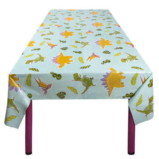 Dino Party Tischdecke – Boland – 130 x 180 cm, PEVA, Dinosaurierdruck – Produktansicht
