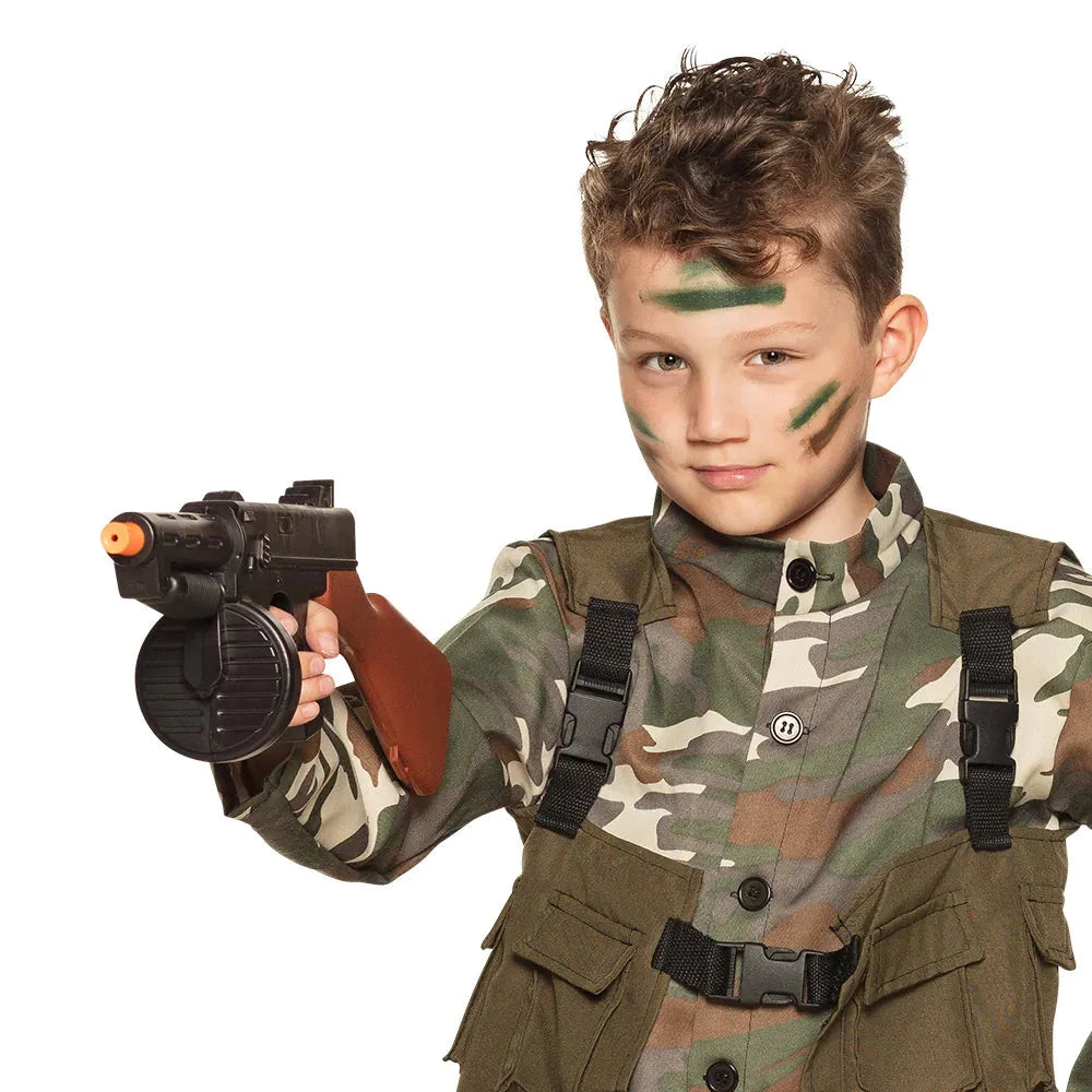 Tommy Gun Spielzeugwaffe – Boland 49cm Maschinengewehr Prop Schwarz - Fasnacht24.ch