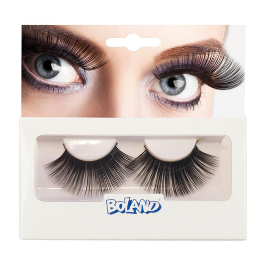 Boland Selbstklebende XL Schwarze Wimpern – Extra Lange Falsche Wimpern - Fasnacht24.ch – Produktansicht