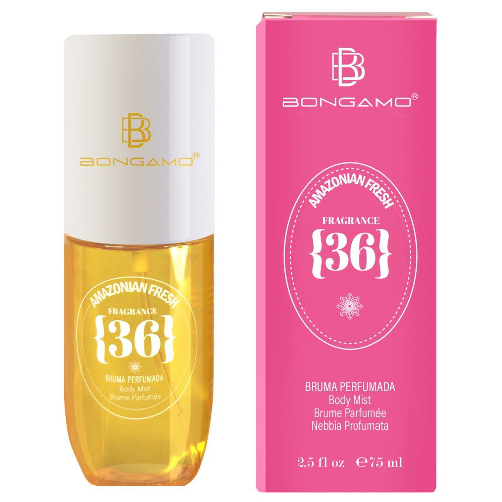 Bongamo, Amazonian Fresh 36, Erfrischend, Körperspray, Floral, 75 ml