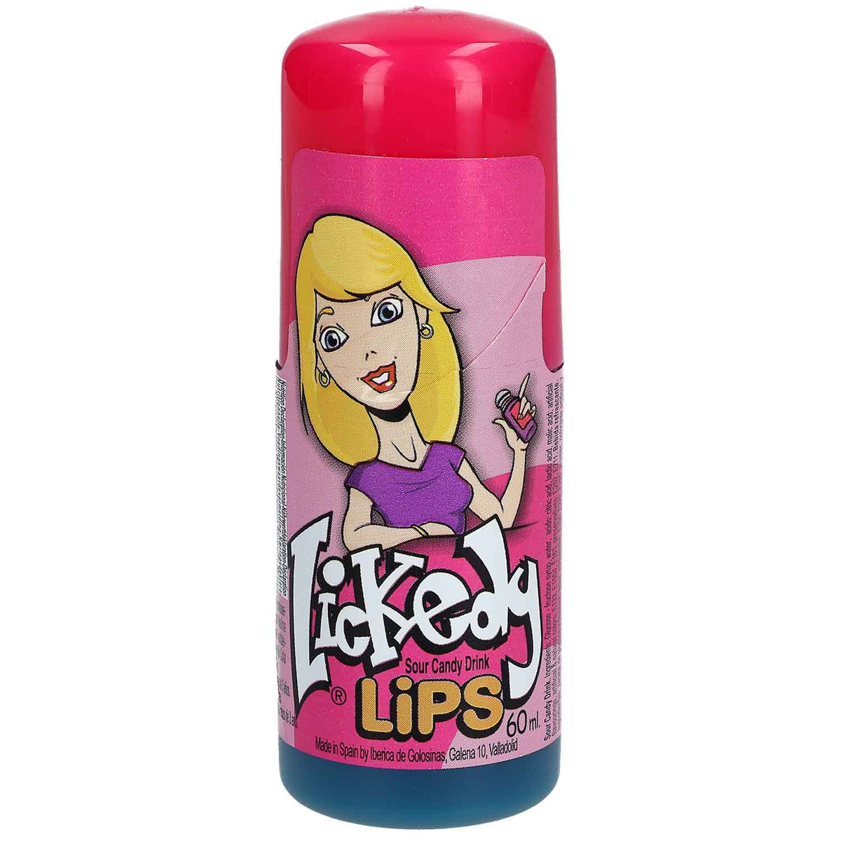 Brain Licker Lickedy Lips Roller Pink 60 ml Flüssigbonbon