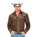 "BRAUNES COWBOY HEMD" – Vorderansicht