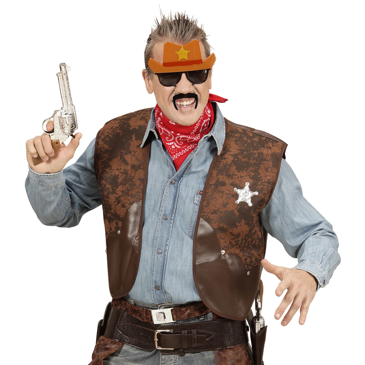 "BRILLE COWBOY MIT SCHNAUZBART" – Ansicht 5
