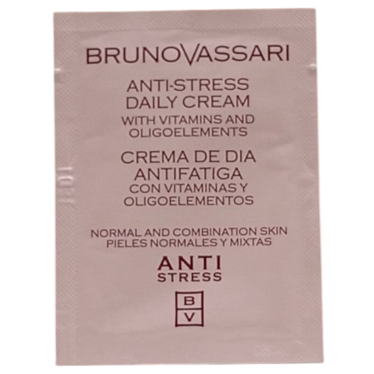 Bruno Vassari, Anti Stress, Ermüdungsfrei, Täglich, Sahne, Für das Gesicht, 3 ml *Muster