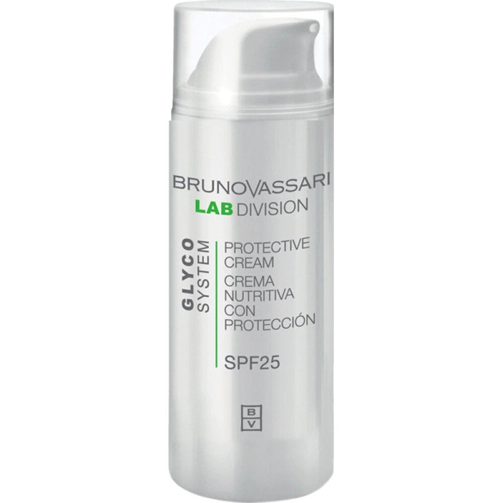 Bruno Vassari, Glyco System, Niacinamid, Hydra-nährend, Tag, Sahne, Für das Gesicht, SPF 25, 50 ml