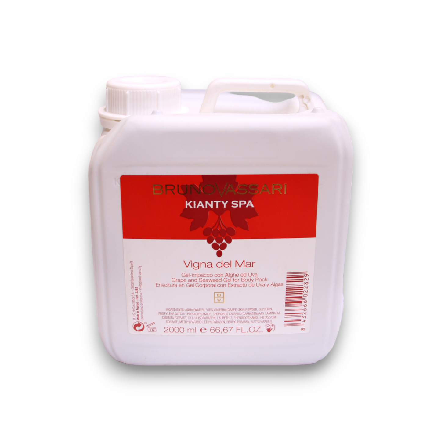 Bruno Vassari Bruno Vassari, Kianty SPA, Traube, Anti-Cellulite, Körpergel, 2000 ml Regular