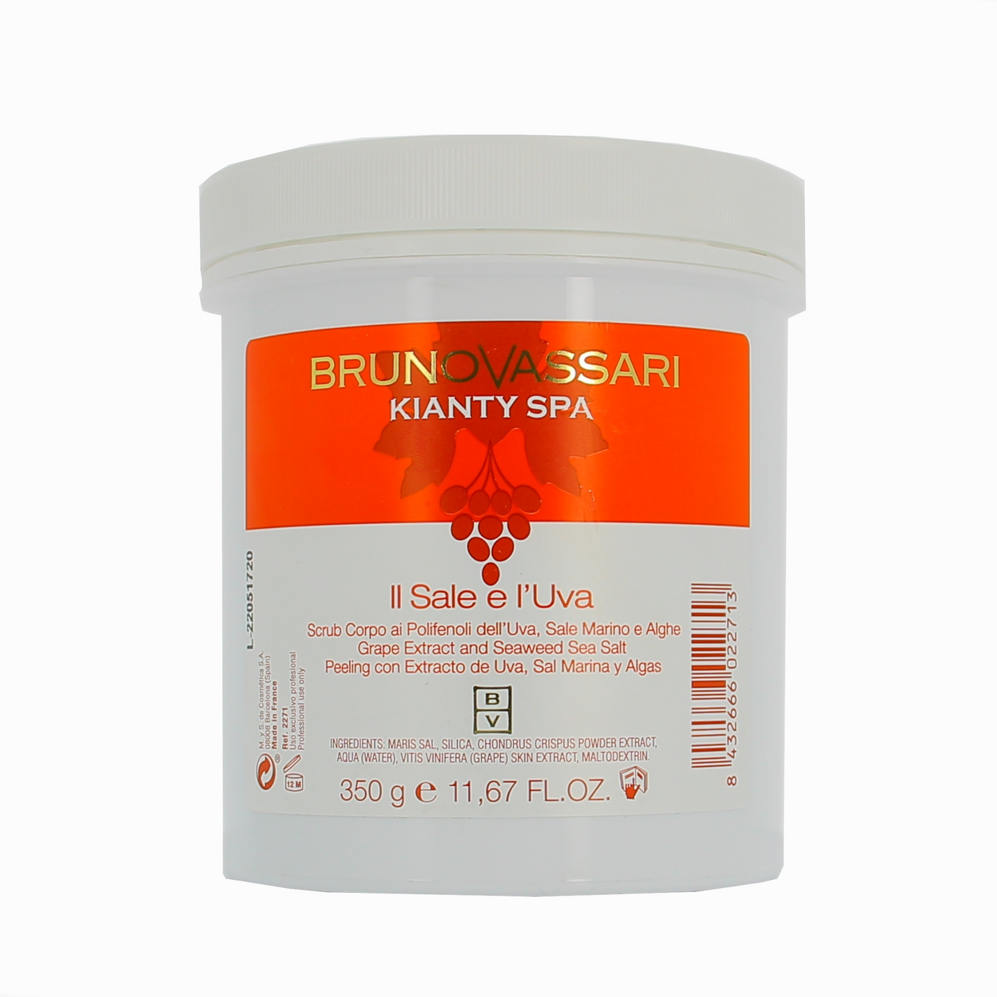 Bruno Vassari Bruno Vassari, Kianty SPA, Traube, Aufhellung, Körperpeeling, 350 g Regular