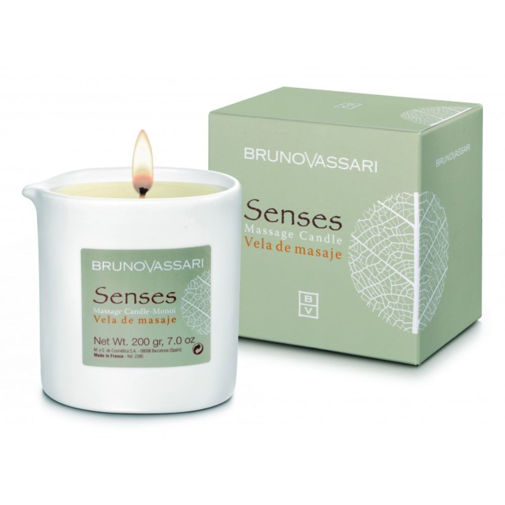 Bruno Vassari Bruno Vassari, Senses, Monoi, Massageölkerze, 200 g Regular