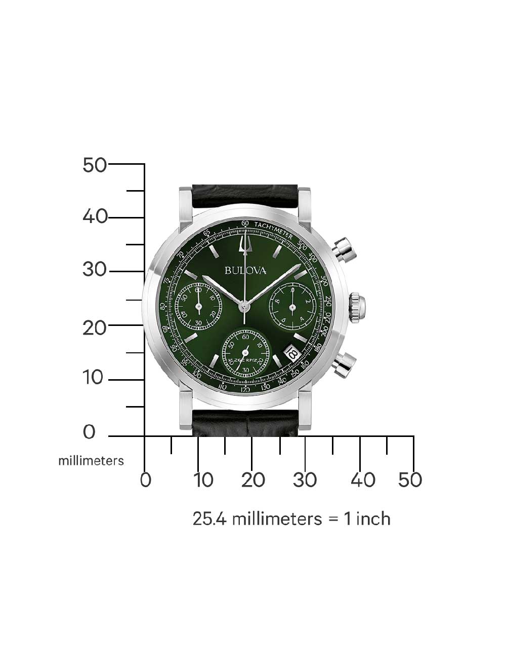 BULOVA 96B457 Chronograph Armbanduhr 46 mm ansicht-3